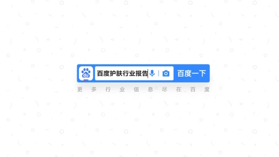 百度——護膚品行業(yè)報告